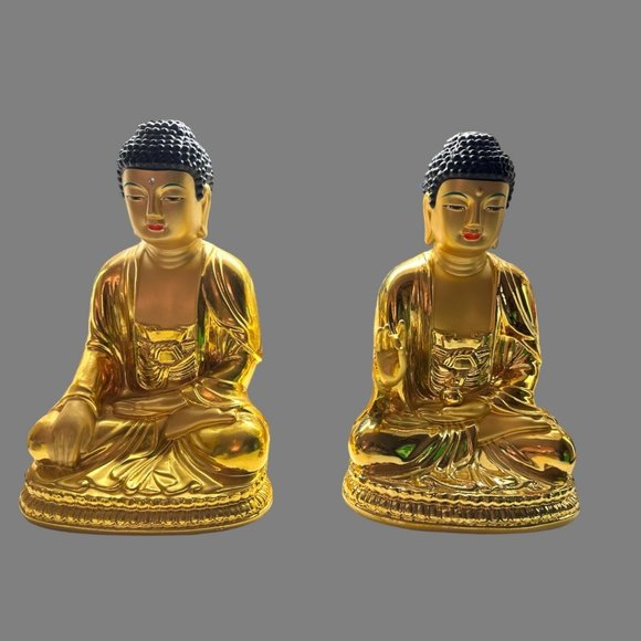 BEAUTIFUL IRON CAST BUDDHA - Picture 1 of 15